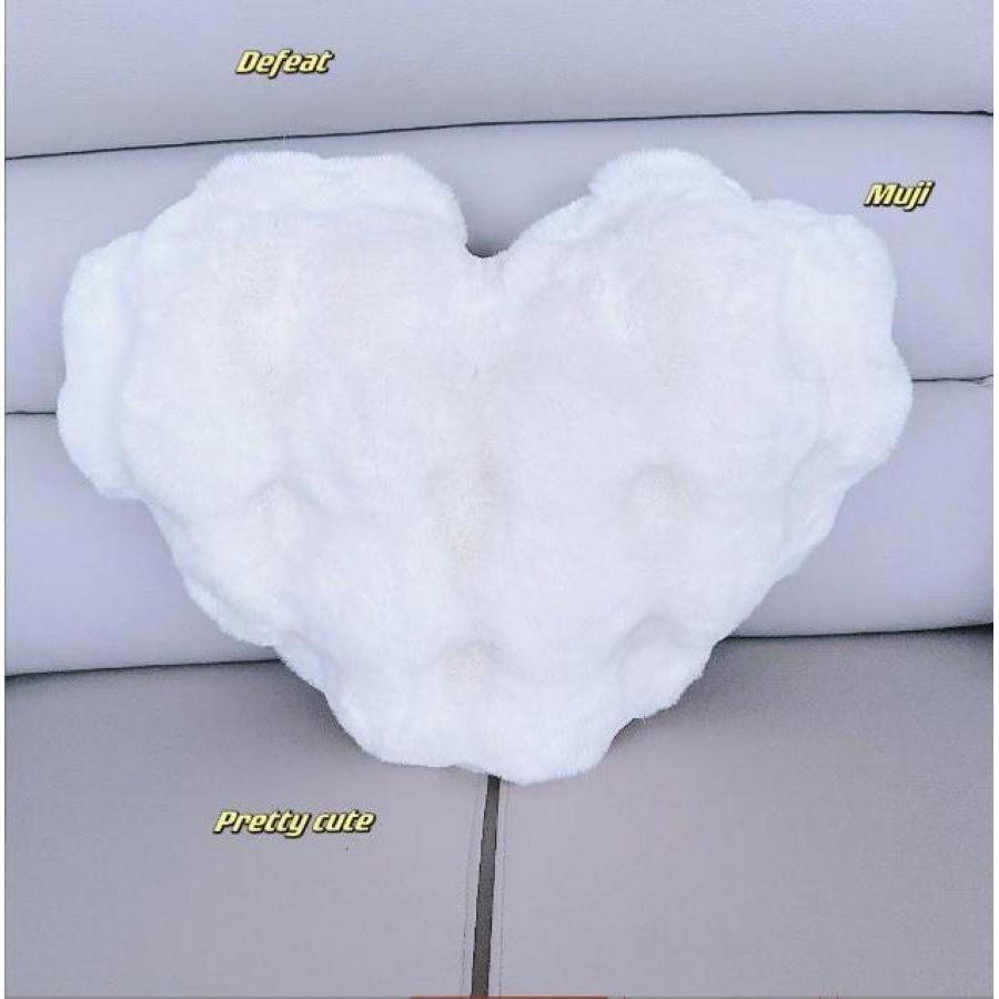 Valentines Day Heart Shaped Pillow 20 Inches Heart Decorative Throw Pillows Faux Fur Love Pillows Cute Pillow Valentines Day Decorations Wedding Decor Living Room Bedroom Nursery Decor