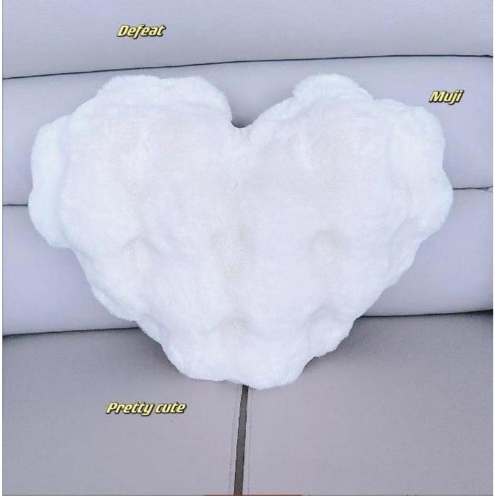 Valentines Day Heart Shaped Pillow 20 Inches Heart Decorative Throw Pillows Faux Fur Love Pillows Cute Pillow Valentines Day Decorations Wedding Decor Living Room Bedroom Nursery Decor