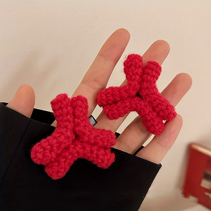 [Simple Cute Angry Expression Hair Clip] Cute Plush Angry Expression Hair Clip - Fun Cartoon Duckbill Barrette for Women, Solid Color, Simple & Chic