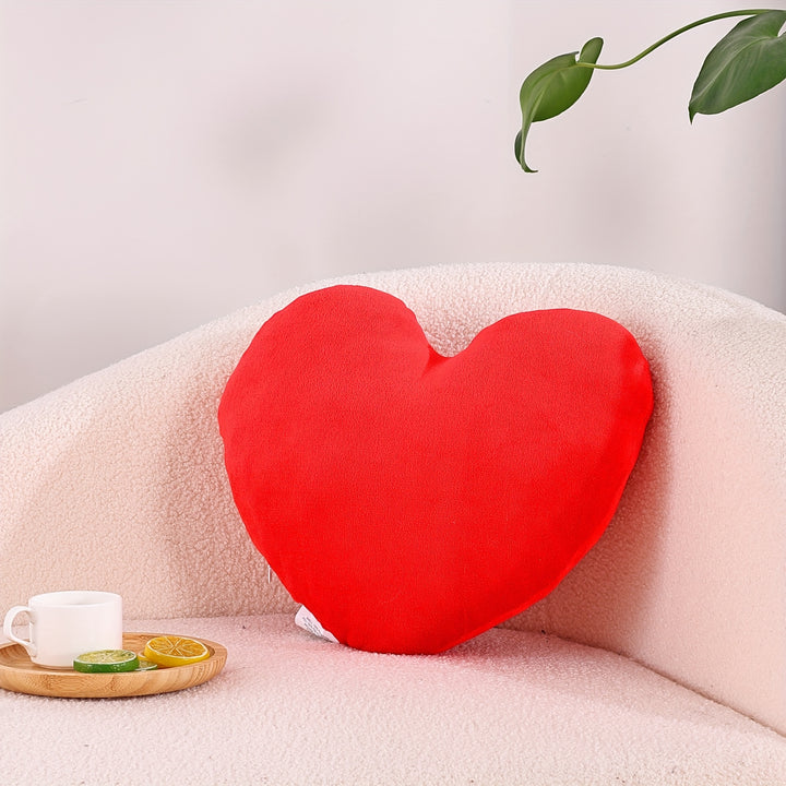 Heart Pillow, Love Pillow Gifts, 15X17 Inch Large Heart Shaped Pillows, Micromink Room Decor Throw Pillows, Living, Bedroom, Indoor Outdoor