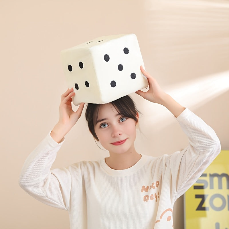 Cute and Soft Dice Plush Pillow Kawaii Cozy Pillow Adorable Creative Cushion New Personality Modern Design Pillow Holiday Party Home Decor Holiday Easter and Birthday Gifts for Friends and Family