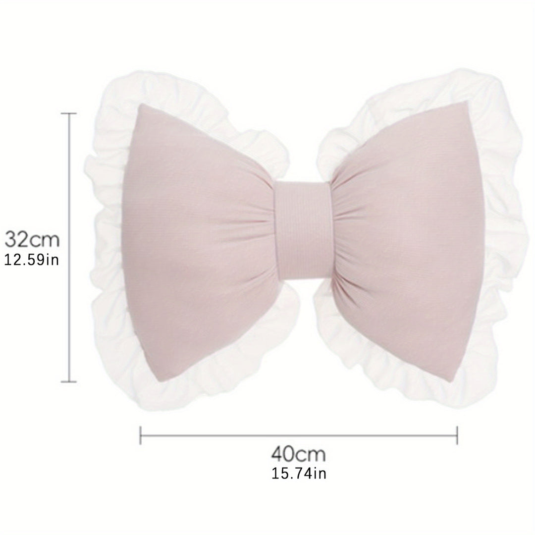 Bow Pillow Stuffed Bow Pillow Bow Shaped Throw Pillow Car Backrest Cushion Home Car Decoration