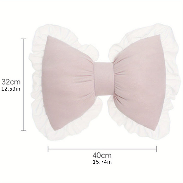 Bow Pillow Stuffed Bow Pillow Bow Shaped Throw Pillow Car Backrest Cushion Home Car Decoration