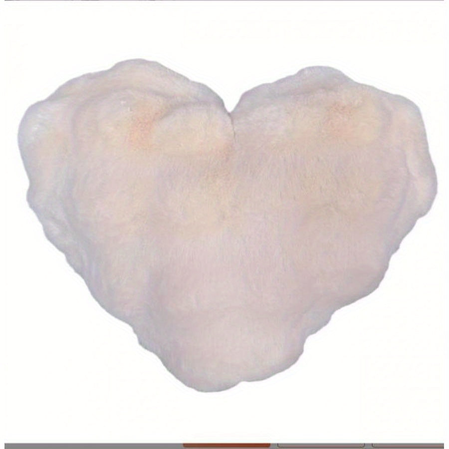 Valentines Day Heart Shaped Pillow 20 Inches Heart Decorative Throw Pillows Faux Fur Love Pillows Cute Pillow Valentines Day Decorations Wedding Decor Living Room Bedroom Nursery Decor