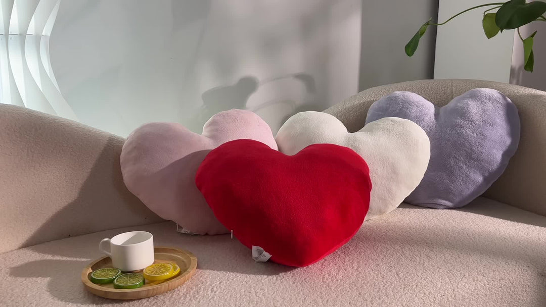 Heart Pillow, Love Pillow Gifts, 15X17 Inch Large Heart Shaped Pillows, Micromink Room Decor Throw Pillows, Living, Bedroom, Indoor Outdoor