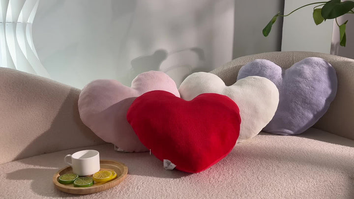 Heart Pillow, Love Pillow Gifts, 15X17 Inch Large Heart Shaped Pillows, Micromink Room Decor Throw Pillows, Living, Bedroom, Indoor Outdoor