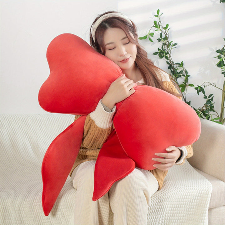 Bow Shape Throw Pillow Cute Soft Sofa Cushion Back Support Stuffed Toy for Bedroom Couch Office Home Decoration