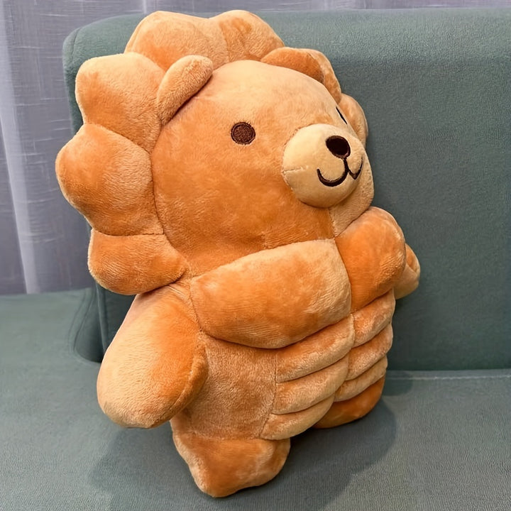 [11.8" Soft Teddy Bear Plush] Adorable 11.8" Muscle Teddy Bear Plush Toy - Soft, Cuddly Stuffed Animal Pillow for Youngsters & Adults - Perfect for Christmas, Birthday Gifts