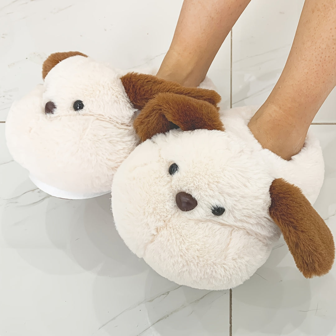 Cute Animal Plush Indoor Slippers, Comfortable Animal Bedroom Slippers, Soft Home Shoes, Easter Creative Gift For Outdoor Use