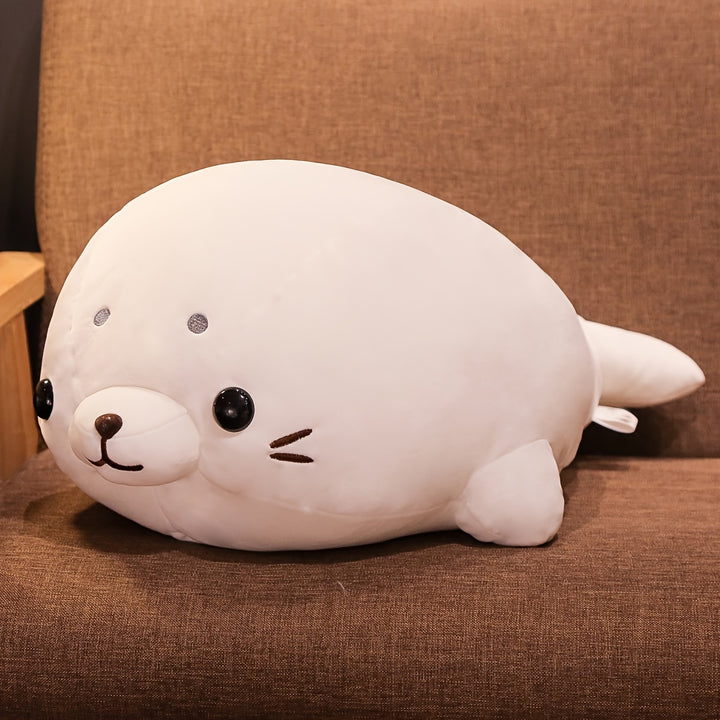 Pet Alliance Soft White Seal Plush Toy – Cute Lying Pose, Down-Filled, Cozy & Cuddly Home Decor, Perfect Gift for Birthdays or Aquarium Lovers, Comforting Plush Toy | Cute Seal Design | Soft Plush Texture