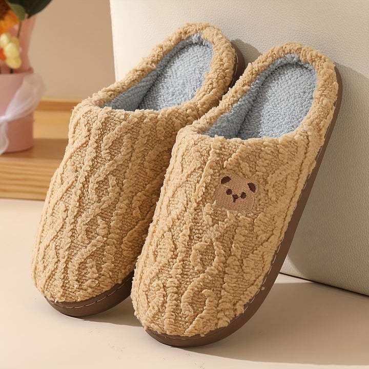 [Cozy Bear Slippers for Warmth] Winter Women'S Cozy Bear Slippers for Home Warmth