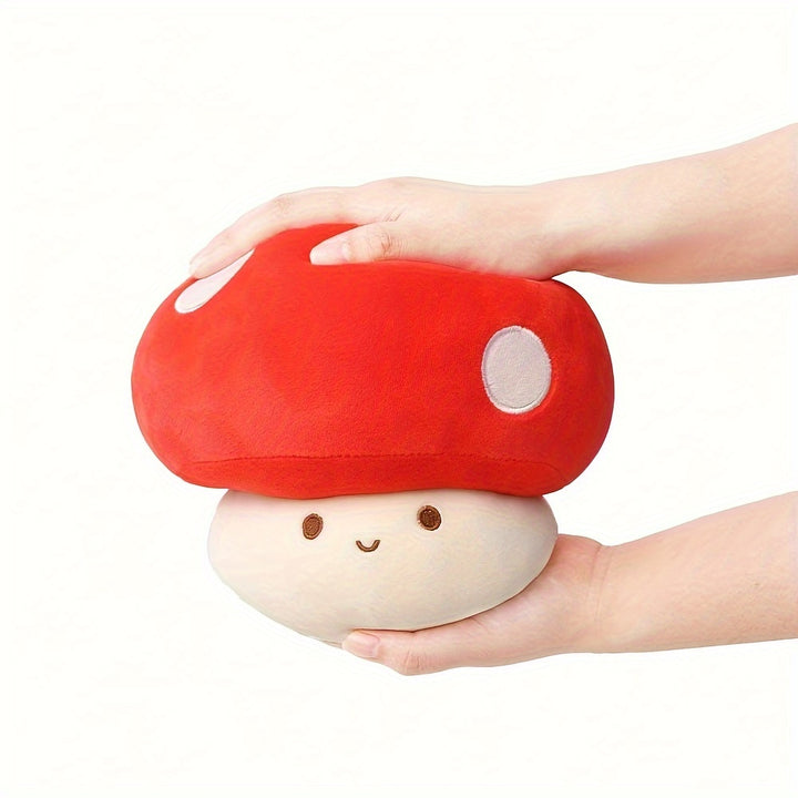 1pc Soft Cartoon Mushroom Plush Throw Pillow – Cute Red & White Spotted Mushroom Design, Cozy Home Decor for Bed, Sofa, or Couch, Perfect Holiday Gift for Thanksgiving & Christmas, Sofa Accessory | Quality Stuffed Toy, Mushroom Decor