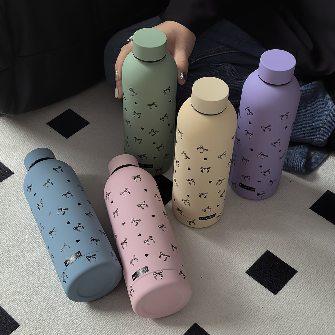 1pc Stainless Steel Insulated Water Bottle 500ml/16.91oz - Reusable, Hand Wash Only, Multipurpose Vacuum Flask for Travel, Gym, Outdoor Sports, Car Cup - No Electricity Needed, Ideal Gift for All Seasons, Outdoor Hydration|Stylish Vacuum Flask|Durable Dri