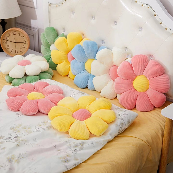 3Pcs Plush Flower Pattern Pillow Cushion, Soft, Cozy, and Hypoallergenic for Bedroom, Dorm Room, and Home Decor, Christmas Gift Halloween Thanksgiving Gift.
