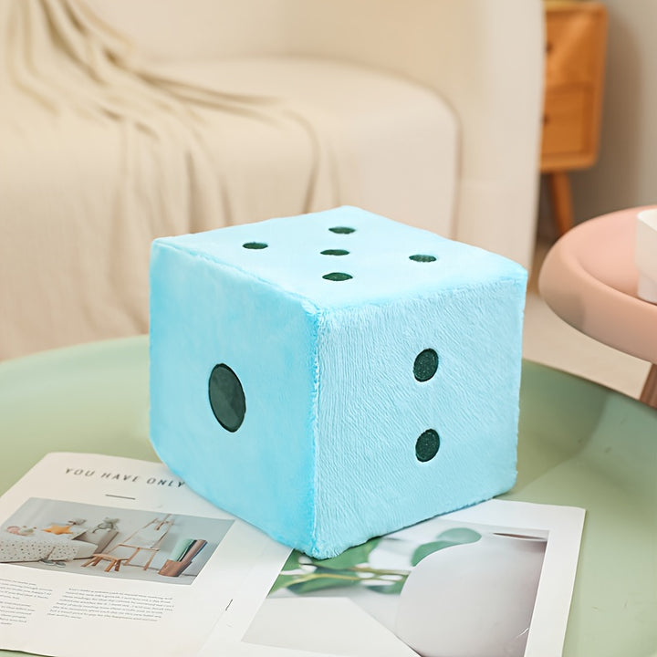 Cute and Soft Dice Plush Pillow Kawaii Cozy Pillow Adorable Creative Cushion New Personality Modern Design Pillow Holiday Party Home Decor Holiday Easter and Birthday Gifts for Friends and Family