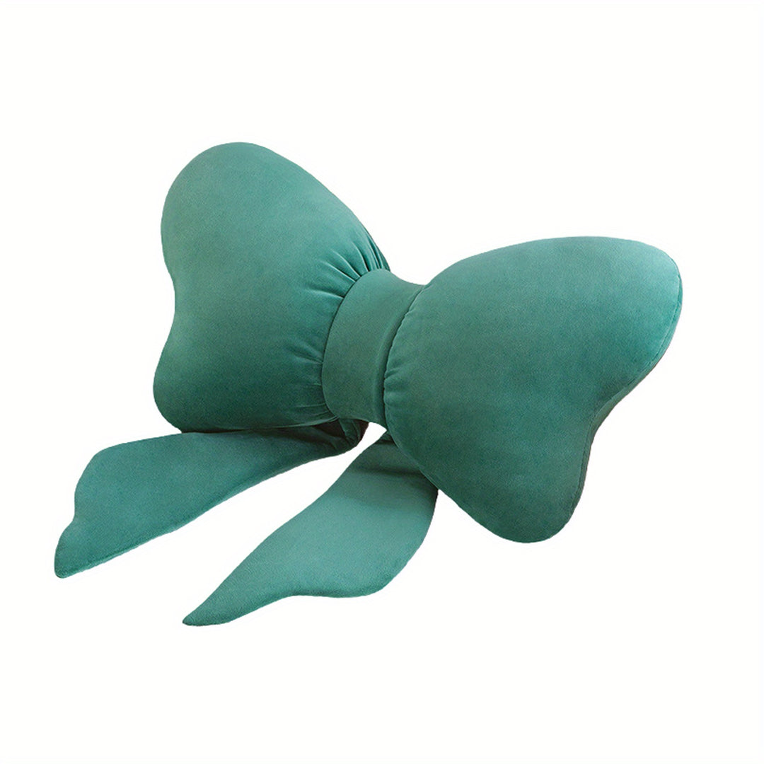 Bow Shape Throw Pillow Cute Soft Sofa Cushion Back Support Stuffed Toy for Bedroom Couch Office Home Decoration