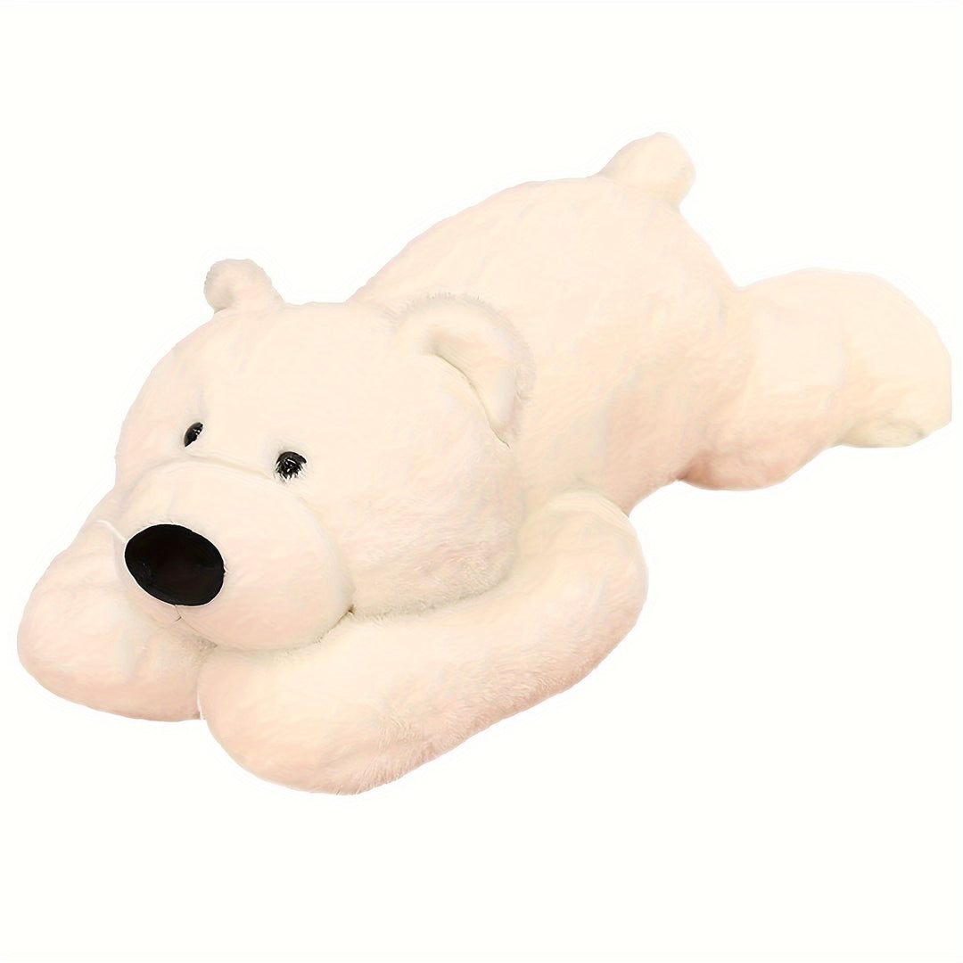 2 LB Weighted Stuffed Animals 40cm/20 inch Giant Stuffed Animal Soft Polar Bear Plush Toys Cute Grey Husky Doll Toy Kawaii Plushies for Christmas Gift Birthday Gift Home Decoration