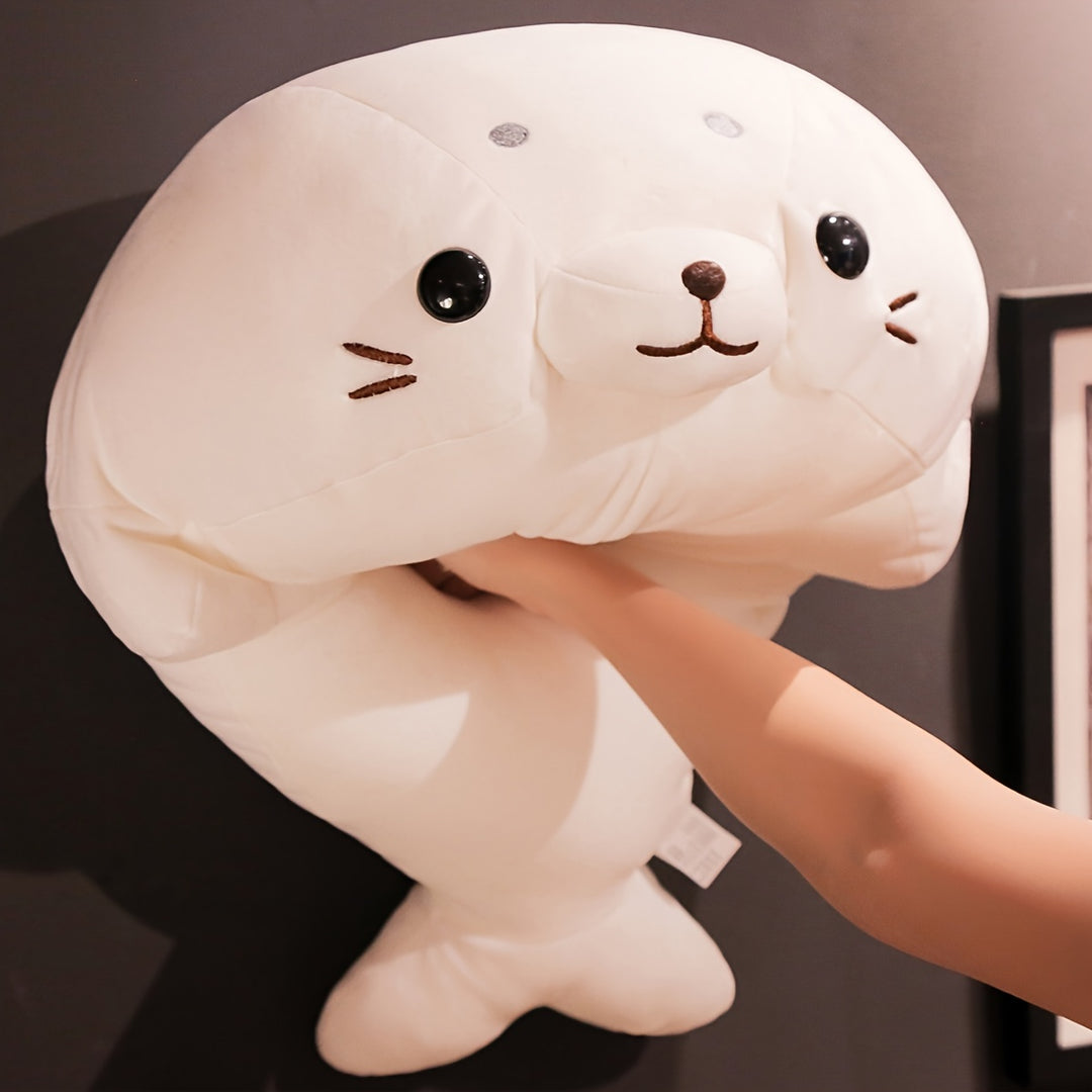 Pet Alliance Soft White Seal Plush Toy – Cute Lying Pose, Down-Filled, Cozy & Cuddly Home Decor, Perfect Gift for Birthdays or Aquarium Lovers, Comforting Plush Toy | Cute Seal Design | Soft Plush Texture