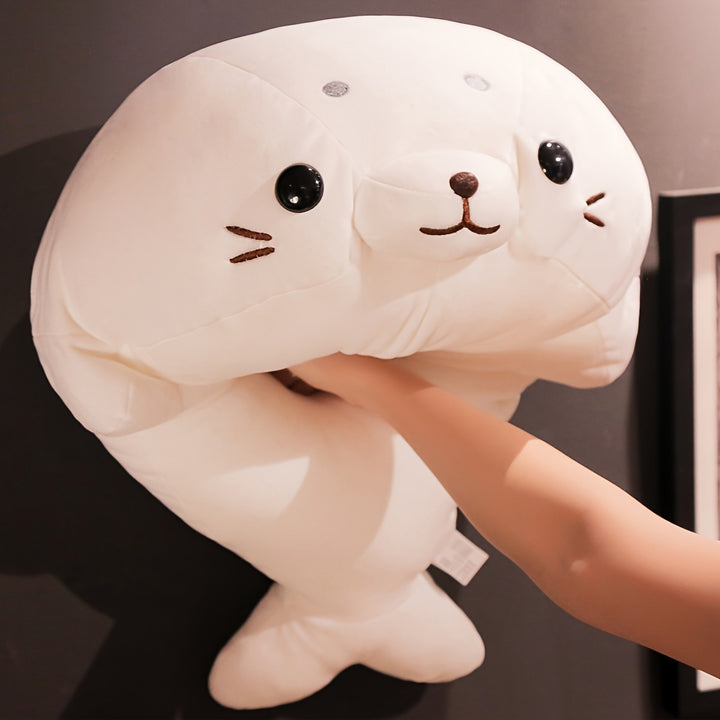 Pet Alliance Soft White Seal Plush Toy – Cute Lying Pose, Down-Filled, Cozy & Cuddly Home Decor, Perfect Gift for Birthdays or Aquarium Lovers, Comforting Plush Toy | Cute Seal Design | Soft Plush Texture
