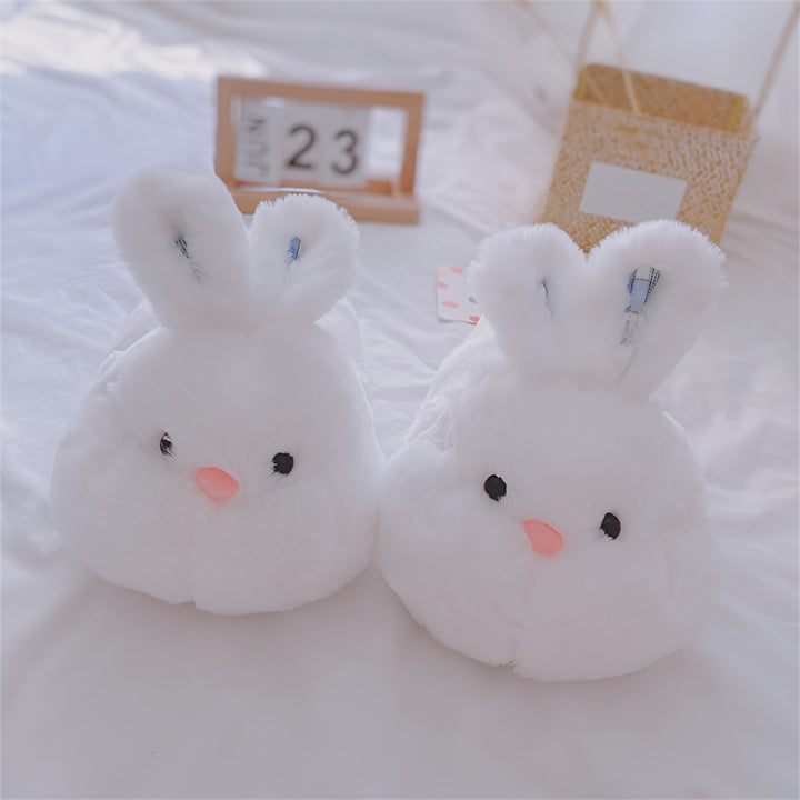 Cute Animal Plush Indoor Slippers, Comfortable Animal Bedroom Slippers, Soft Home Shoes, Easter Creative Gift For Outdoor Use