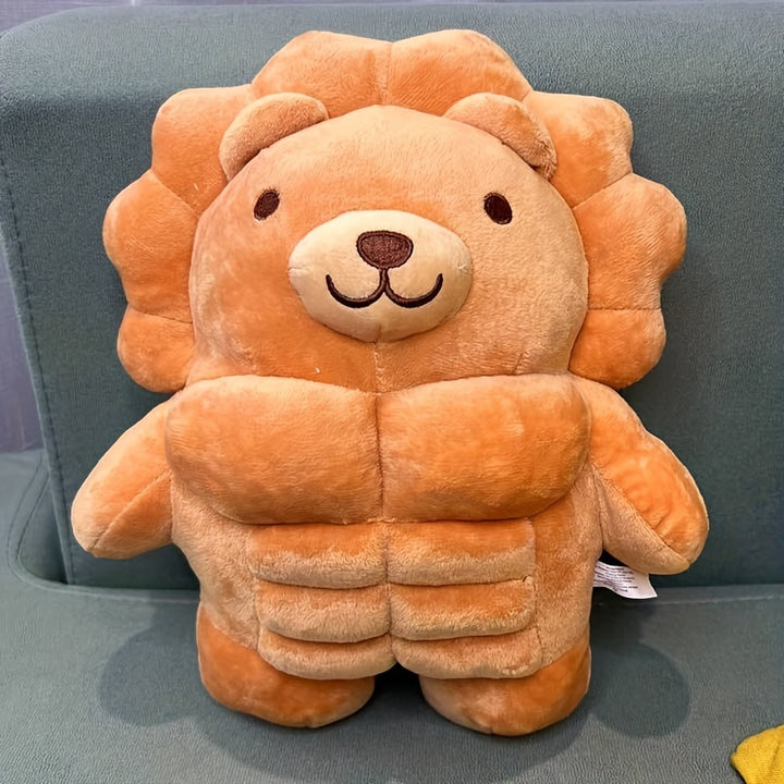[11.8" Soft Teddy Bear Plush] Adorable 11.8" Muscle Teddy Bear Plush Toy - Soft, Cuddly Stuffed Animal Pillow for Youngsters & Adults - Perfect for Christmas, Birthday Gifts