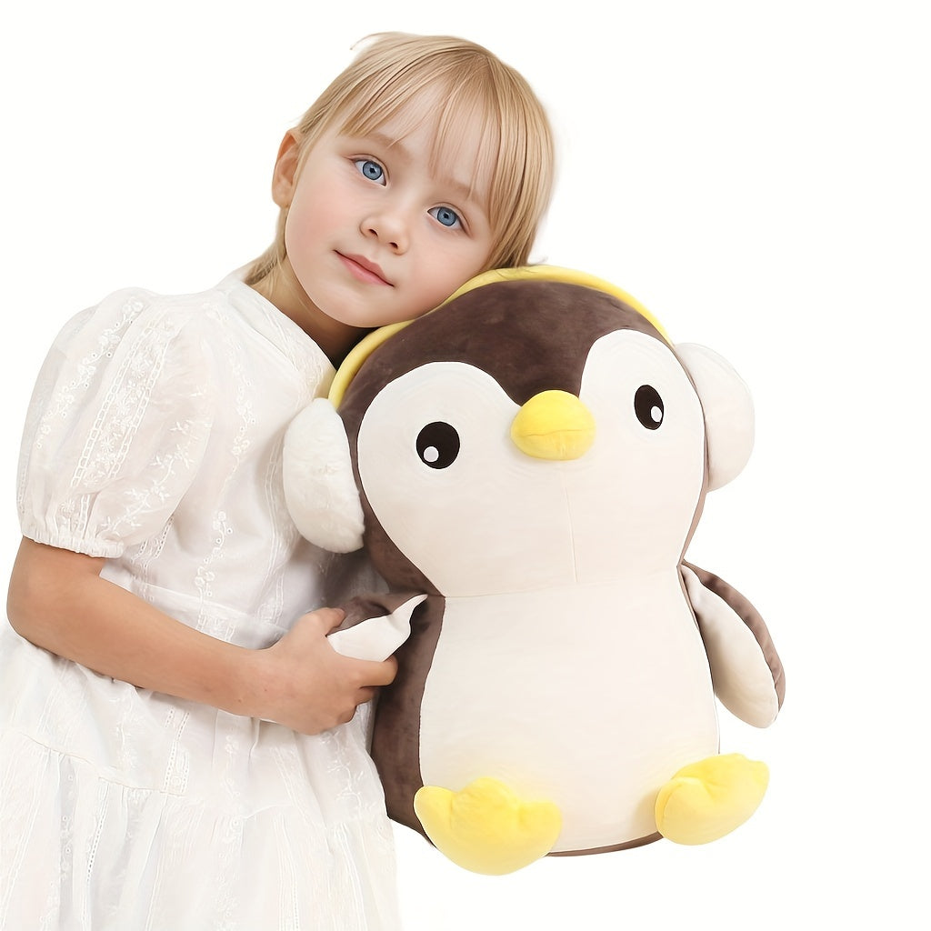 16Inch Cute Big Penguin Plush Toy Soft Hugging Pillow, Large Penguin Stuffed Animals Winter Penguin Plushies Gift for Youngsters Boy Girls Birthday Easter