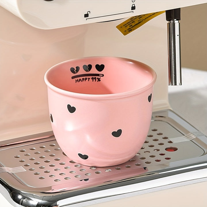 1pc High Beauty Pink 245Ml/8.29Oz Ceramic Coffee Cup with Lid. Bow Shaped Love Cherry Hand Cup, Afternoon Tea, Very Suitable for Mini Coffee, Coffee Lovers Gift, Valentine'S Day Gift, Sisters Gift, Mother Gift, Birthday Gift, Wedding Gift