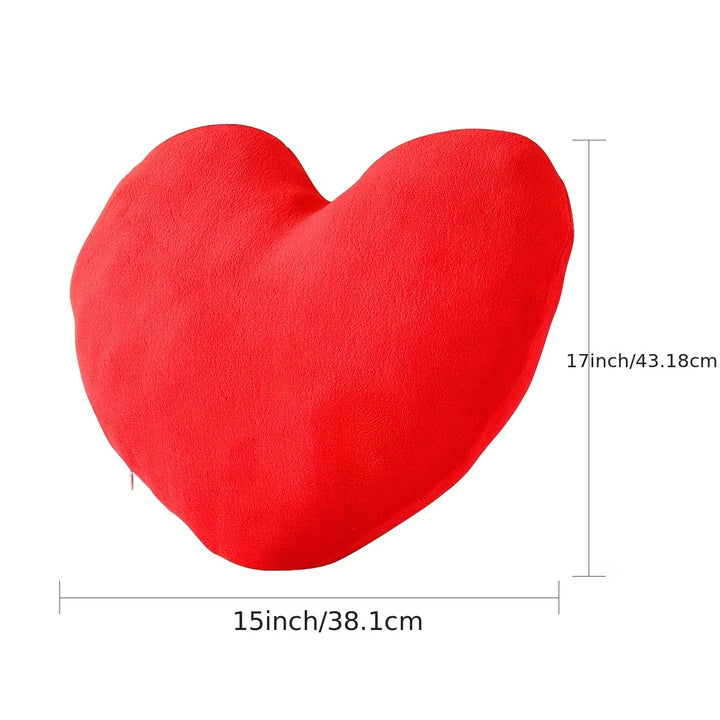 Heart Pillow, Love Pillow Gifts, 15X17 Inch Large Heart Shaped Pillows, Micromink Room Decor Throw Pillows, Living, Bedroom, Indoor Outdoor