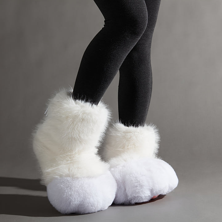Fursuit-KIG Paw Pad Slippers - Ultra Soft Plush Anti-Skid Slip-Ons with Hoof Detail, Warm Indoor Shoes for Men & Women, Perfect for Summer Air Conditioning, Cosplay & Parties, Indoor Comfort Shoes | Playful Paw Design | Soft Texture