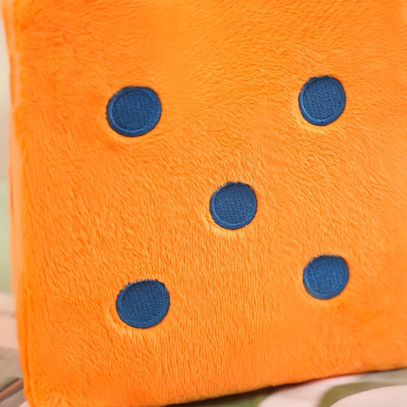 Cute and Soft Dice Plush Pillow Kawaii Cozy Pillow Adorable Creative Cushion New Personality Modern Design Pillow Holiday Party Home Decor Holiday Easter and Birthday Gifts for Friends and Family