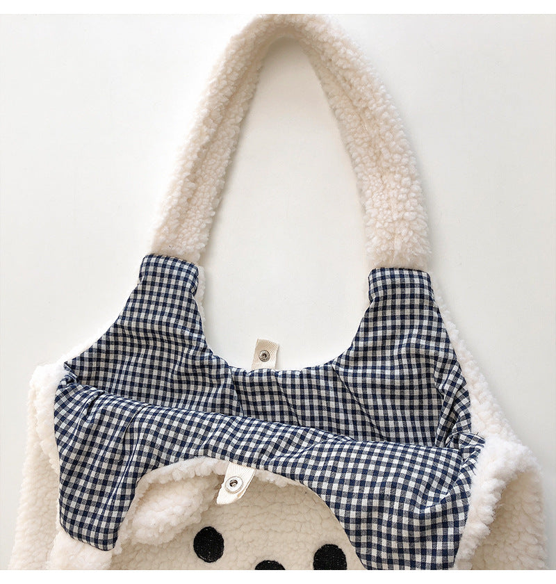 Ultra Soft Teddy Bear Face Tote Bags