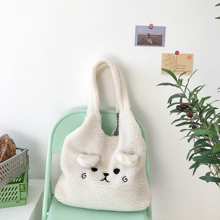 Ultra Soft Teddy Bear Face Tote Bags