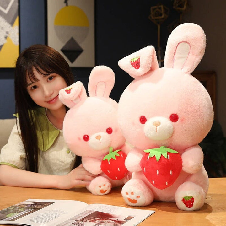Valentine's Day Strawberry Love Bunny Plushies