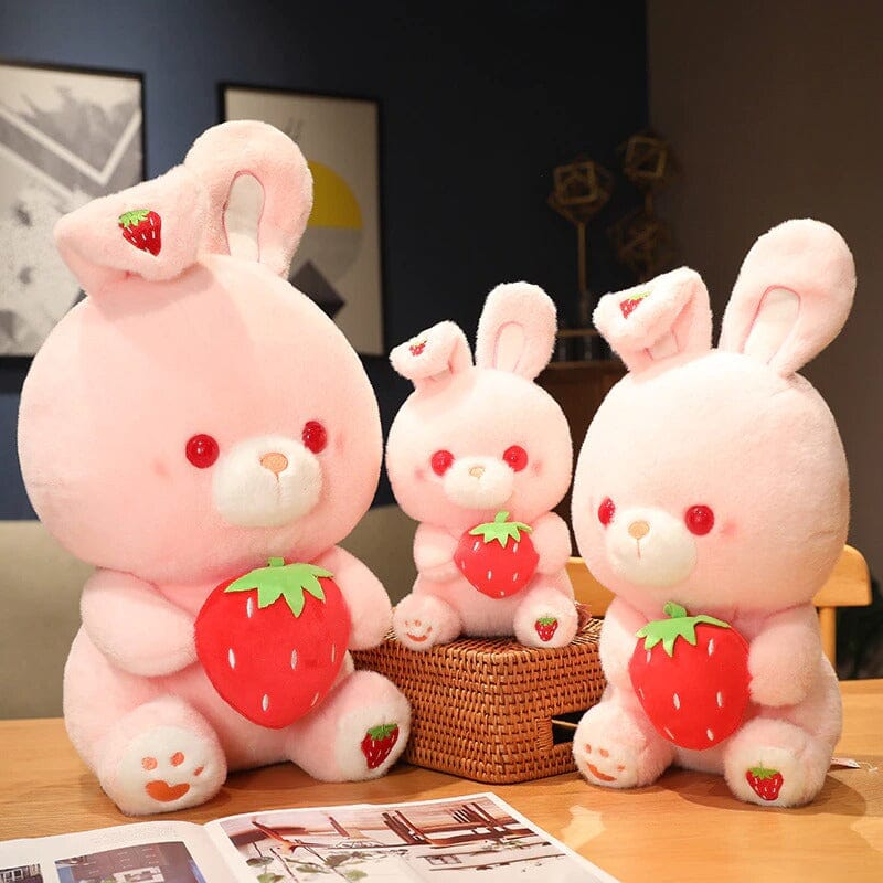Valentine's Day Strawberry Love Bunny Plushies