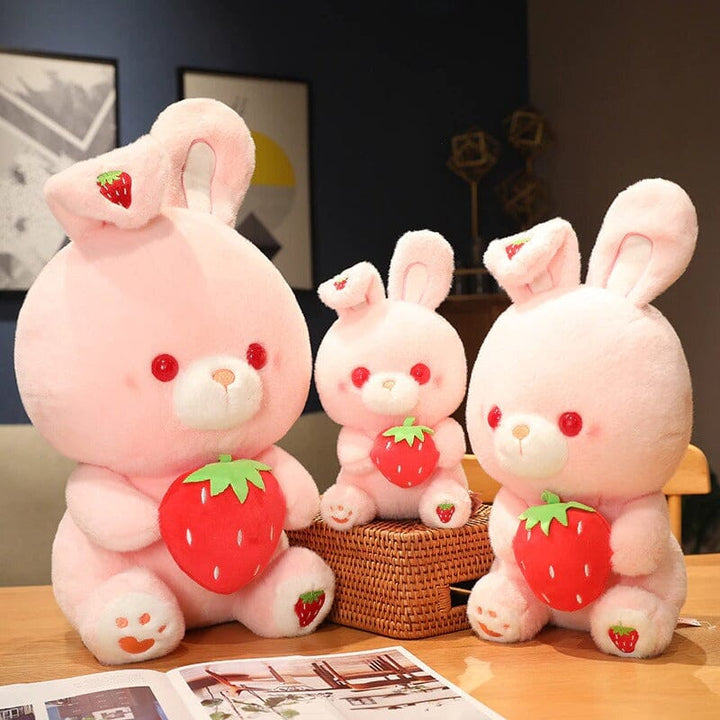 Valentine's Day Strawberry Love Bunny Plushies