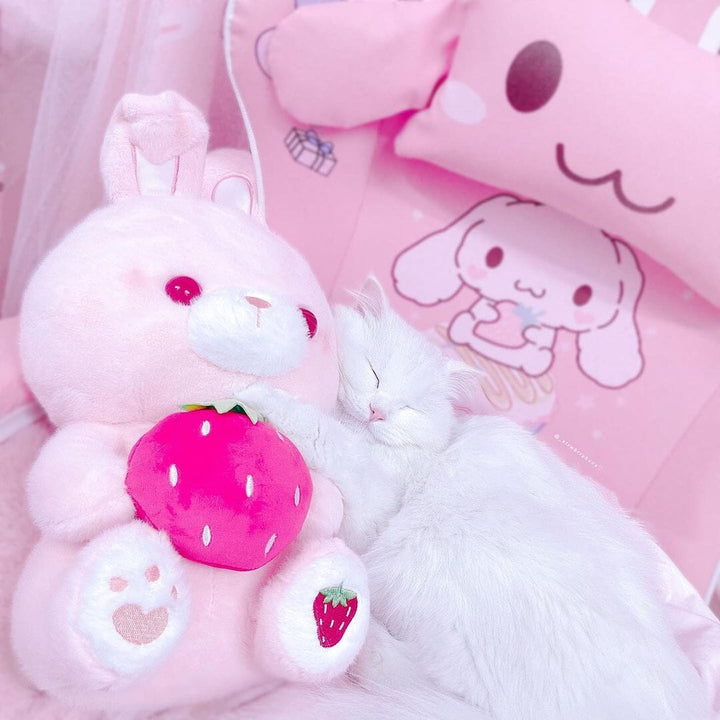 Valentine's Day Strawberry Love Bunny Plushies