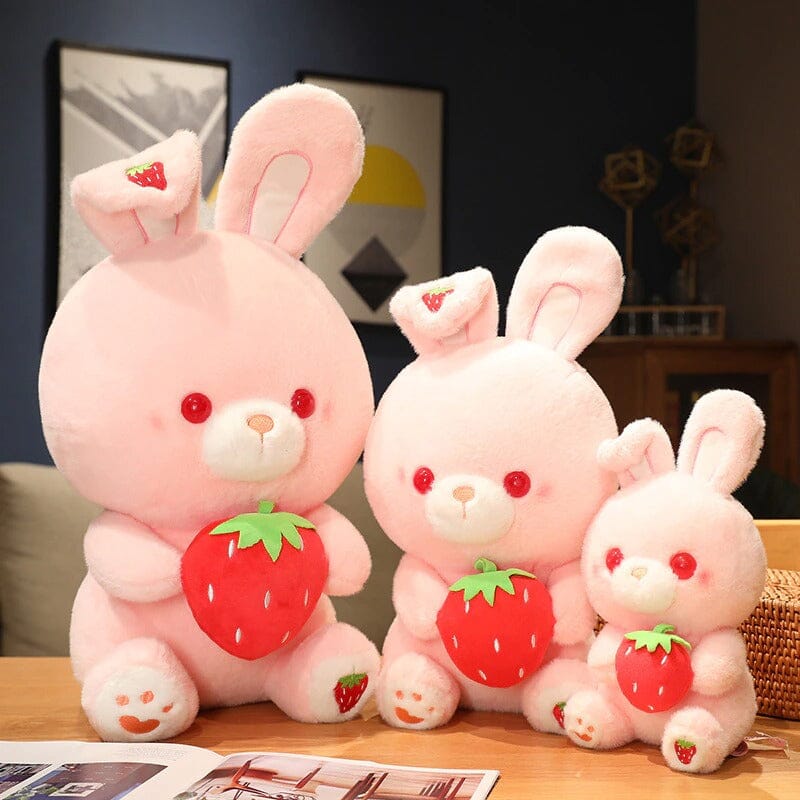 Valentine's Day Strawberry Love Bunny Plushies