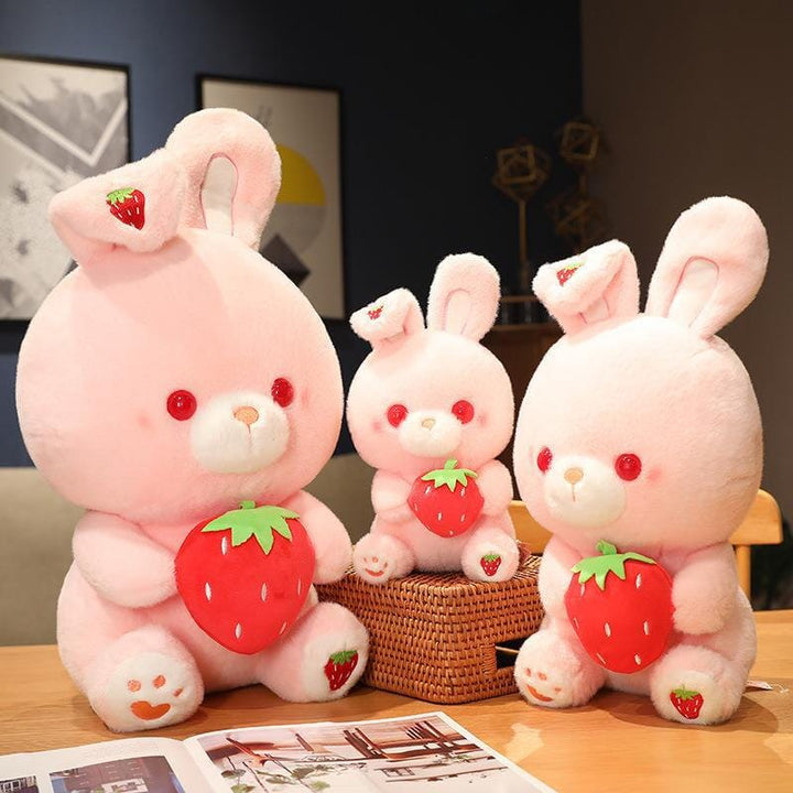 Valentine's Day Strawberry Love Bunny Plushies