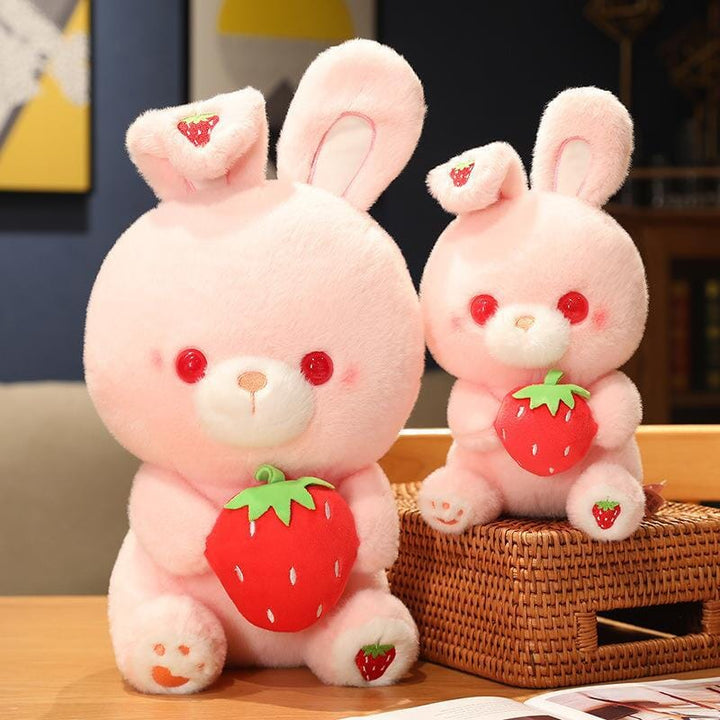 Valentine's Day Strawberry Love Bunny Plushies